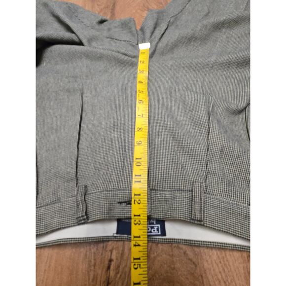 Vintage Polo Ralph Lauren Mens 31x32 Pants Checkered Pleated Gray Classic Style - Picture 12 of 16